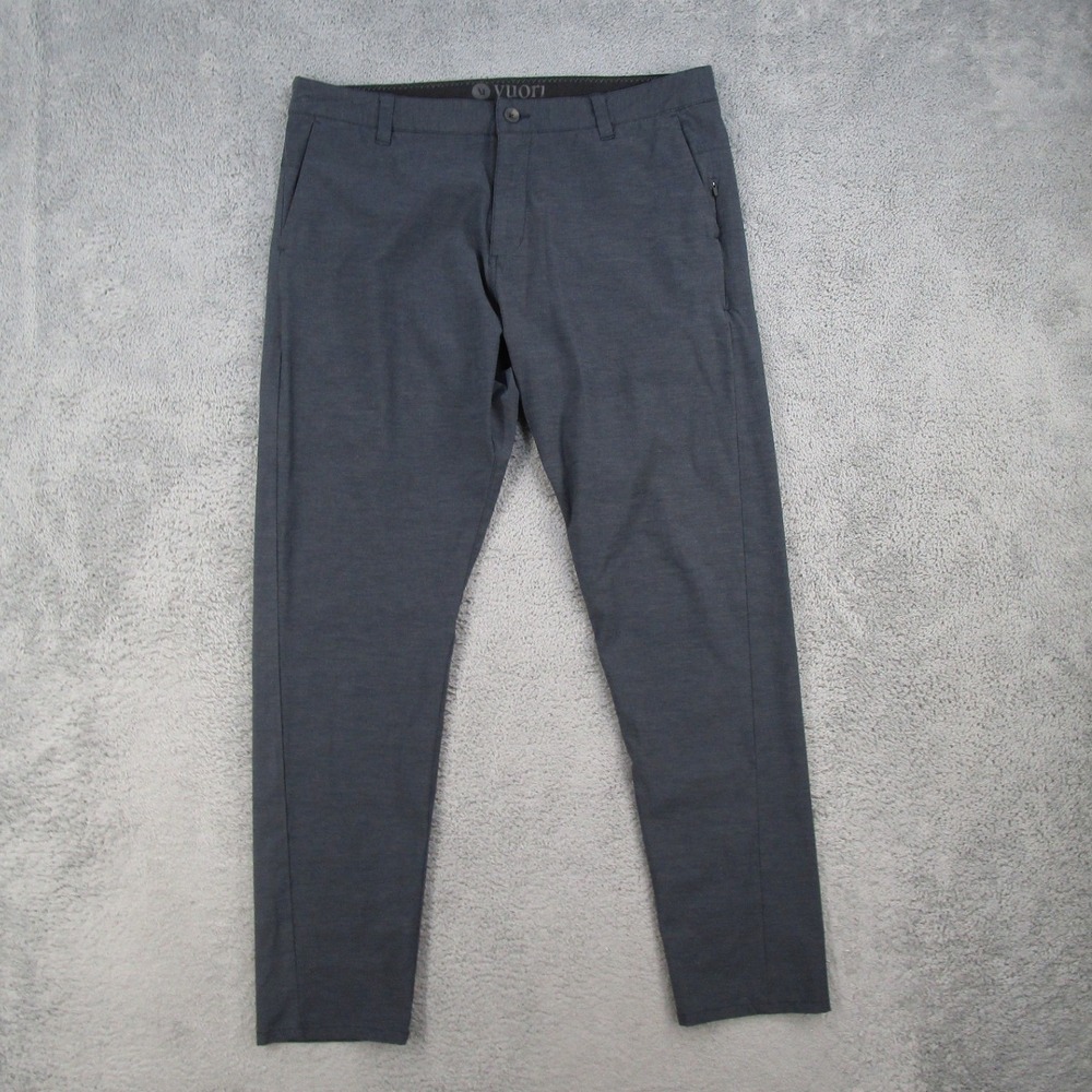 Vuori Aim Pant Mens 36 Charcoal Gray Stretch Technical Trousers V431